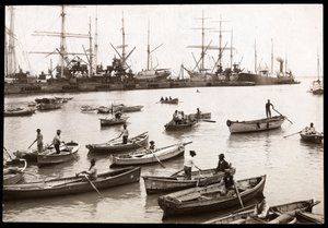 Uitzicht op de haven van Collao, Peru, 1906